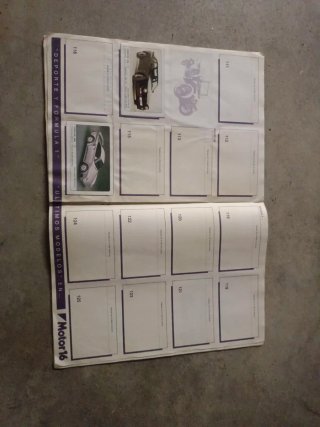 Album de cromos Coches Motor 16
