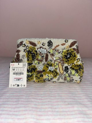 Bolso de fiesta Zara bordado