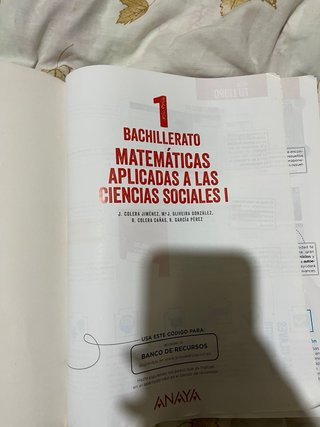 Matemáticas aplicadas a las ciencias sociales I...