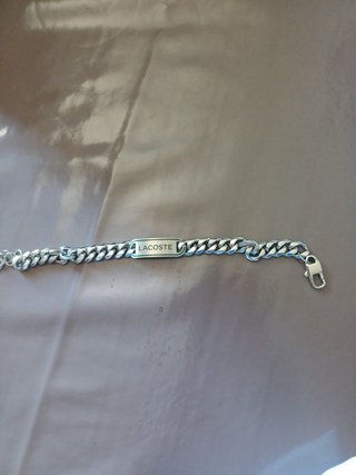 Pulseira Lacoste Aço Inoxidável Prateada
