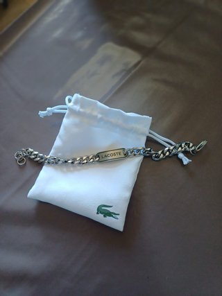Pulseira Lacoste Aço Inoxidável Prateada