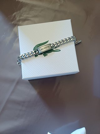 Pulseira Lacoste Aço Inoxidável Prateada
