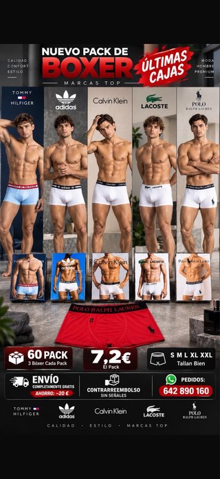 Pack de 3 boxer