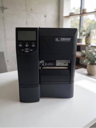 Impresora de etiquetas Zebra ZM400 con REBOBINADOR
