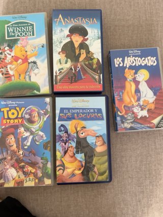 Lote 5 Películas VHS Disney Clásicas