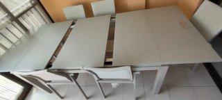 Mesa extensible y 6 sillas  ZONA GANDIA PLAYA