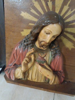 Sagrado Corazón madera años 30