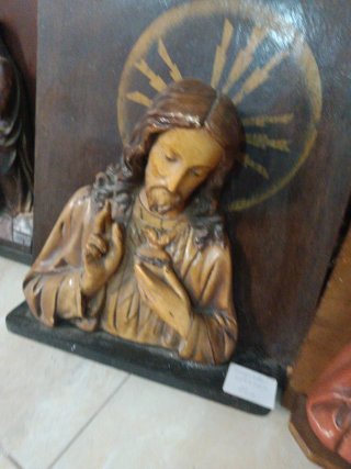 Sagrado Corazón madera años 30