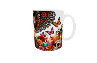 2 Tazas cerámica Día de Muertos