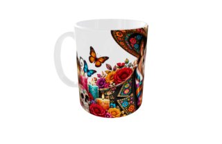 2 Tazas cerámica Día de Muertos