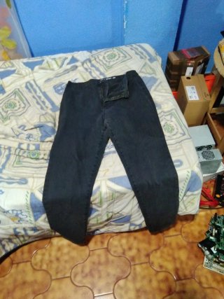 Pantalón vaquero negro mujer talla 40