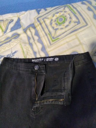 Pantalón vaquero negro mujer talla 40