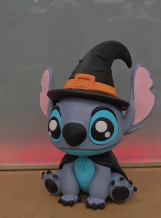 Stitch Halloween Brujo Figura