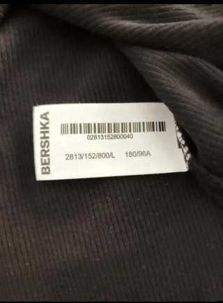 Camiseta Bershka Hombre Negra