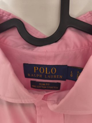 Camisa Polo Ralph Lauren Rosa Talla L