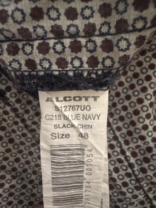 Pantaloni Alcott Blu Taglia 48