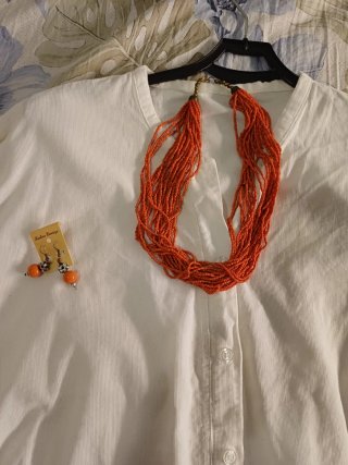 Set di 6 collane e orecchini indiani abbinati