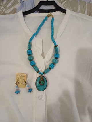 Set di 6 collane e orecchini indiani abbinati