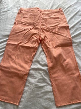 Pantalón wide leg coral