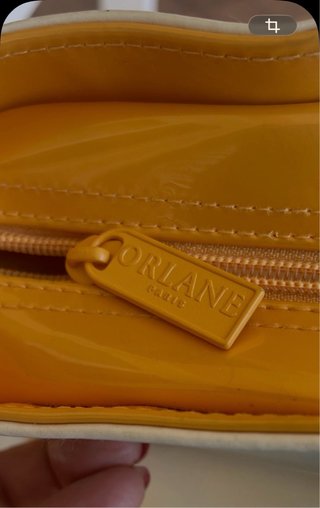 Borsa Orleane Paris bianca e gialla
