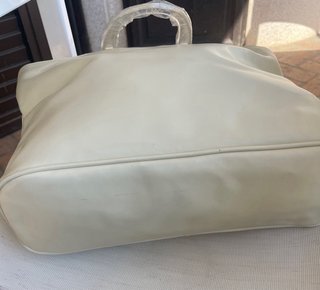Borsa Orleane Paris bianca e gialla
