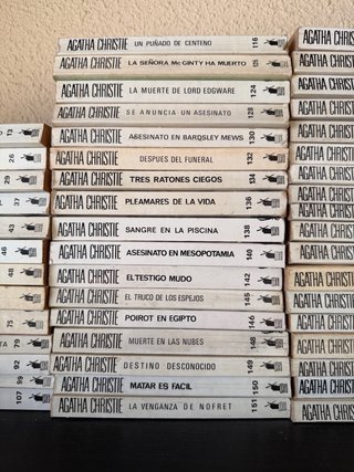 Novelas Agatha Christie. Ed. Molino