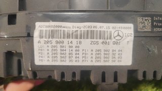 Cuadro de instrumentos Mercedes W205