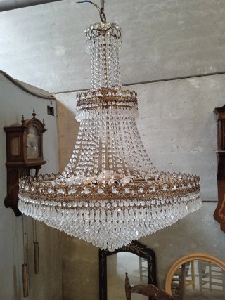 Lámpara de araña clásica de cristal