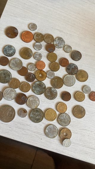 Lote de monedas antiguas Escucho ofertas