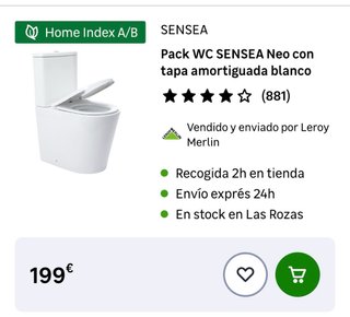 Pack WC SENSEA Neo blanco