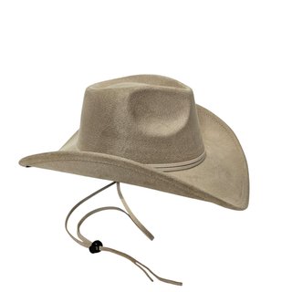 Sombrero Cowboy Gorro Vaquero Crema Ajustable M/L