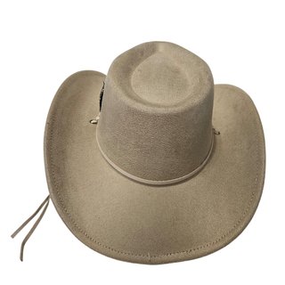 Sombrero Cowboy Gorro Vaquero Crema Ajustable M/L