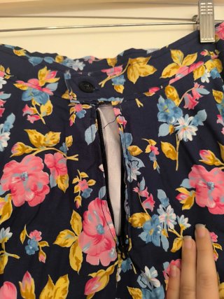 Falda folklorica floral talla única