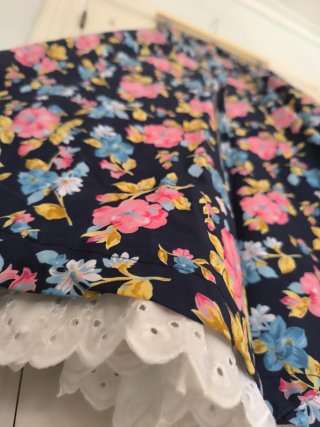 Falda folklorica floral talla única
