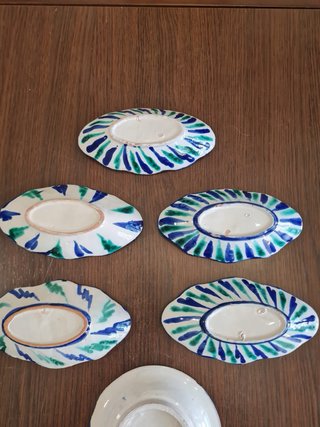Lote 8 Platillos Fajalauza Granada Vintage