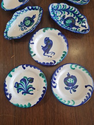 Lote 8 Platillos Fajalauza Granada Vintage