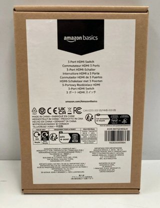 Switch 3 puertos HDMI, Negro (PRECINTADO)
