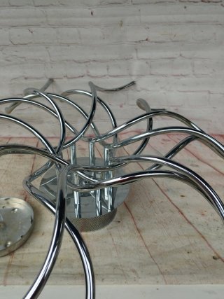 Lámpara de techo moderna plateada