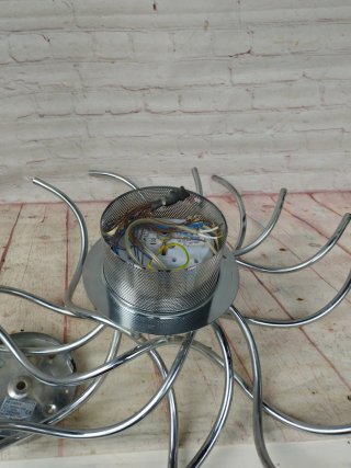 Lámpara de techo moderna plateada