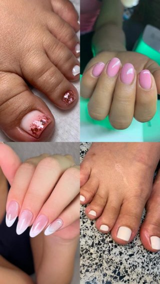 Uñas a domicilio color rojo
