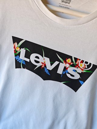 Camiseta Levi's blanca hombre talla M manga corta