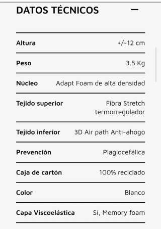 Colchón Cuna Nalui  60x120cm NUEVO sin estrenar.