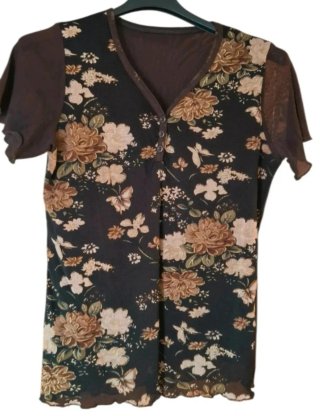 Blusa donna fantasia floreale