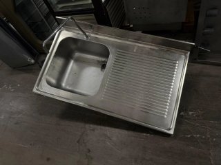 Fregador industrial con escurridor