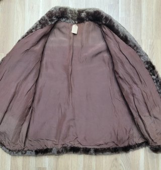 Abrigo pelo oveja vintage 90's