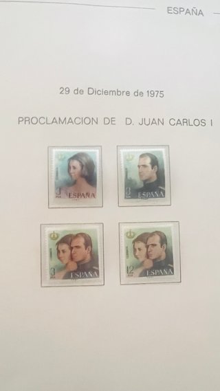 Álbum de sellos España 1975-1984