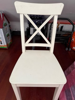 Juego de 1 Silla de Comedor Blanca