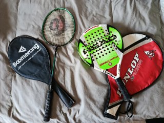 Raquetas Bádminton y Pádel Boomerang y Head