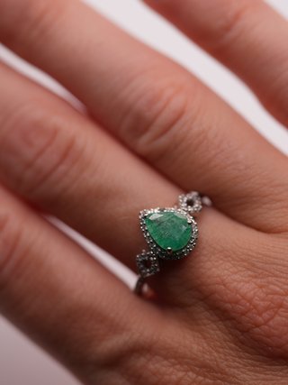 Anillo Platino 58 Diamantes Naturales