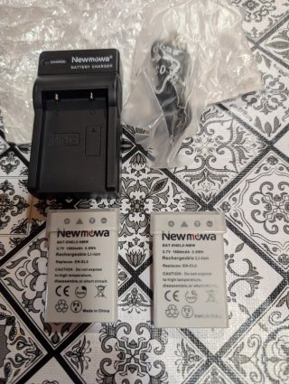 Cargador y 2 Baterías Newmowa EN-EL5